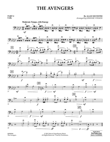 The Avengers (arr. Johnnie Vinson) - Pt.4 - Cello