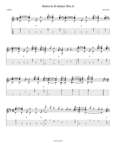 Outro in D minor (No.1)