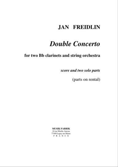 Double Concerto for two clarinets and string orchestra