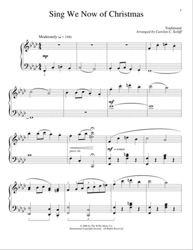 Sing We Now Of Christmas