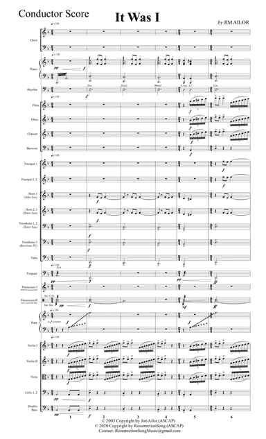 It Was I (Conductor Score)