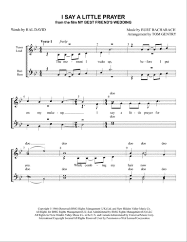 I Say A Little Prayer