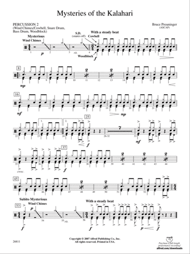 Mysteries of the Kalahari: 2nd Percussion