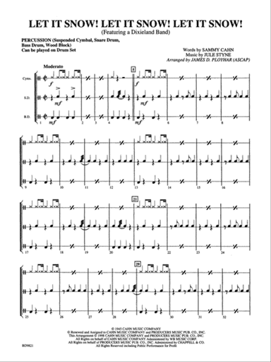 Let It Snow! Let It Snow! Let It Snow!: 1st Percussion