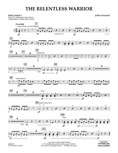The Relentless Warrior - Percussion 3
