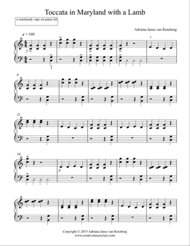 Toccata in Maryland with a Lamb