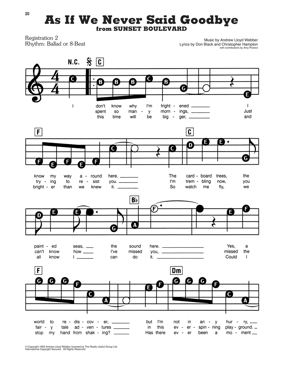 As If We Never Said Goodbye (from Sunset Boulevard)