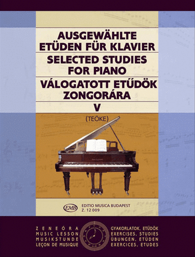 Ausgewählte Etüden V für Klavier