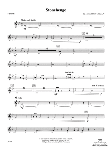 Stonehenge: 1st F Horn