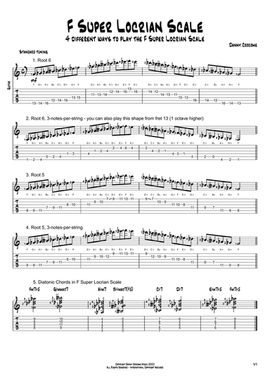 F Super Locrian Scale (4 Ways to Play)
