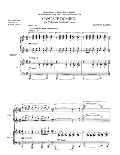Cantate Domino (TTBB)