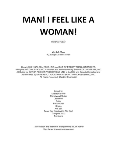 Man! I Feel Like A Woman!