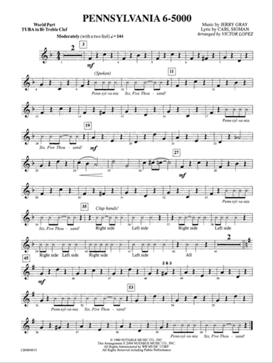 Pennsylvania 6-5000: WP B-flat Tuba T.C.