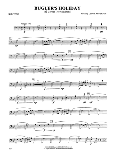 Bugler's Holiday (with Cornet Trio): Baritone B.C.