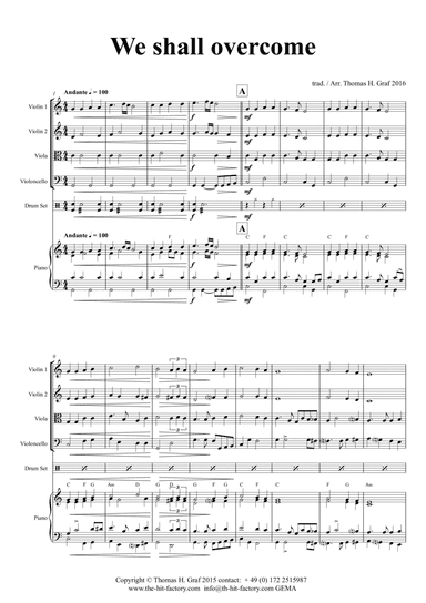 We shall overcome - String Quartet