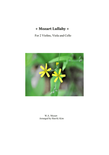 Mozart Lullaby (For String Quartet)