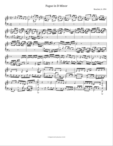 Prelude and Fugue in D Minor: II. Fugue