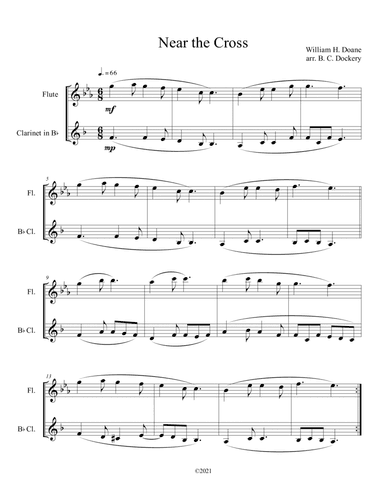 Near the Cross (Flute and Clarinet Duet)
