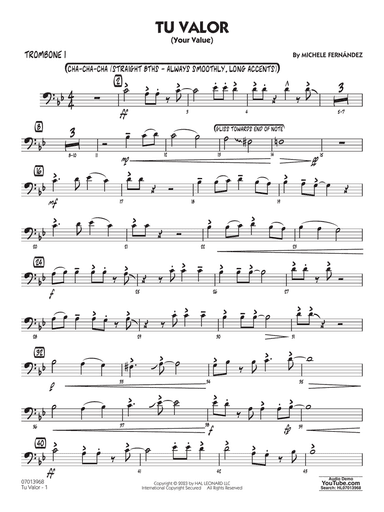 Tu Valor (Your Value) - Trombone 1