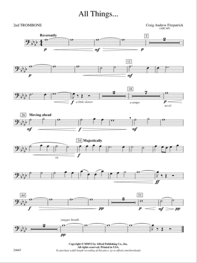 All Things: 2nd Trombone