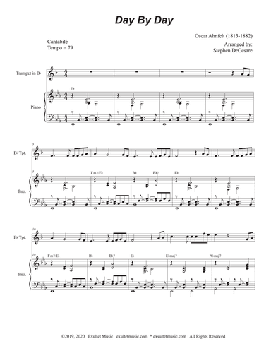 Day By Day (Bb-Trumpet solo and Piano)
