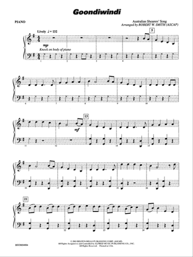 Goondiwindi: Piano Accompaniment