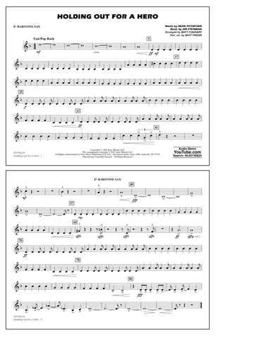 Holding Out For A Hero (arr. Conaway & Finger) - Eb Baritone Sax