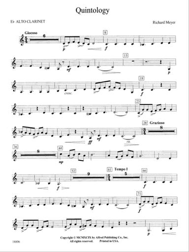Quintology: E-flat Alto Clarinet
