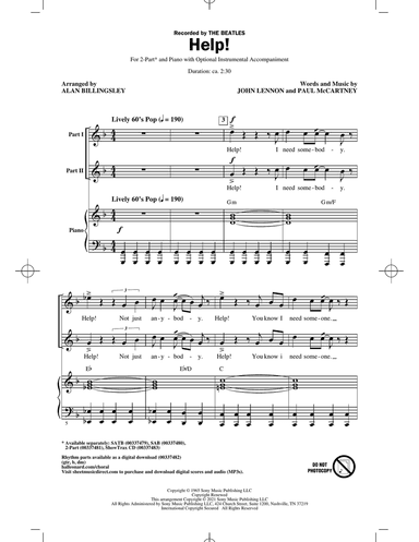 Help! (arr. Alan Billingsley)