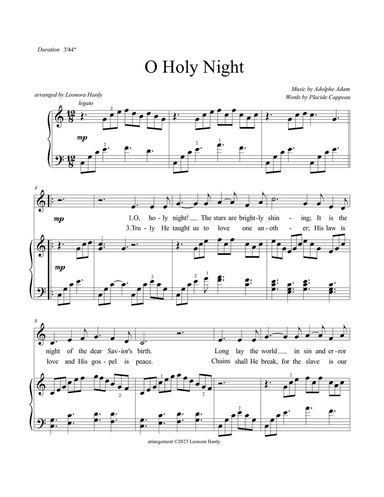 O Holy Night (accompaniment for solo)