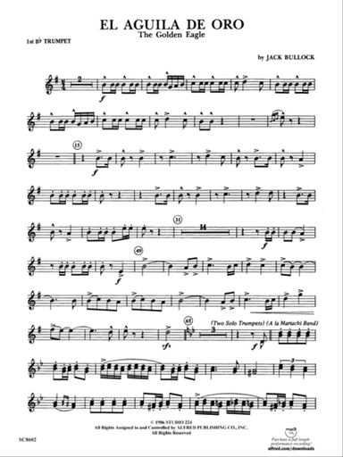 El Aguila de Oro: 1st B-flat Trumpet