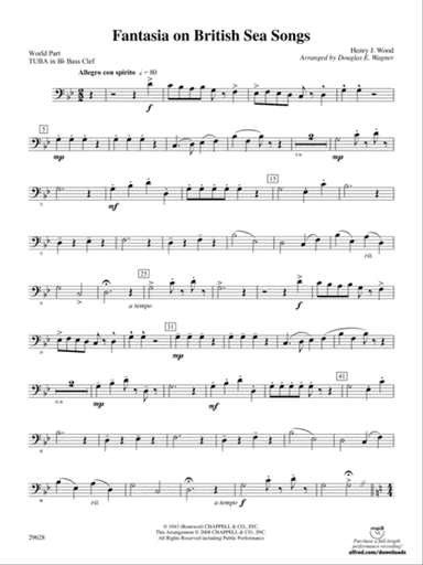 Fantasia on British Sea Songs: (wp) B-flat Tuba B.C.