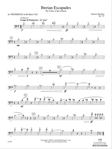 Iberian Escapades: (wp) 1st B-flat Trombone B.C.