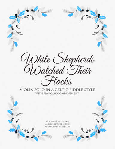 While Shepherds Watched Their Flocks - Violin Solo in a Celtic Fiddle Style