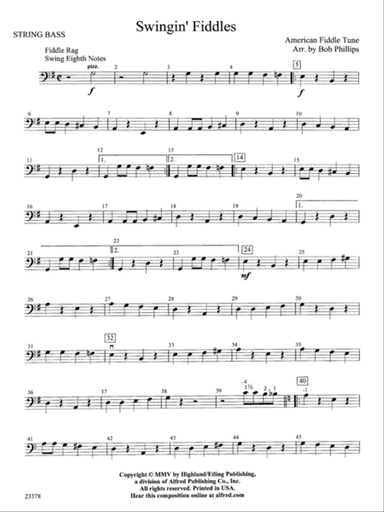 Swingin' Fiddles: String Bass