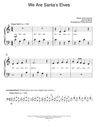 We Are Santa's Elves (arr. Phillip Keveren)