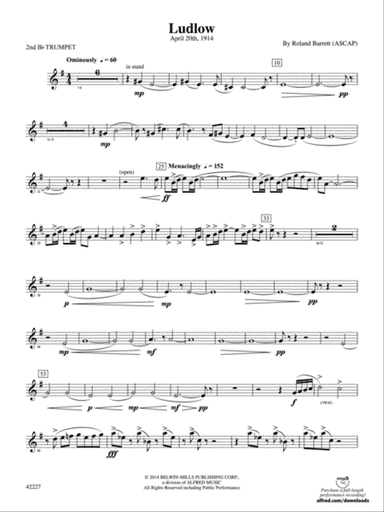 Ludlow: 2nd B-flat Trumpet