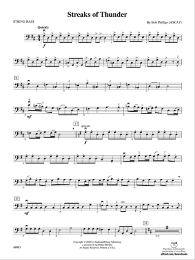Streaks of Thunder: String Bass
