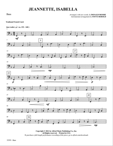 Jeannette, Isabella: String Bass