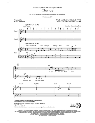 Change (feat. James Taylor) (arr. Mark Brymer)