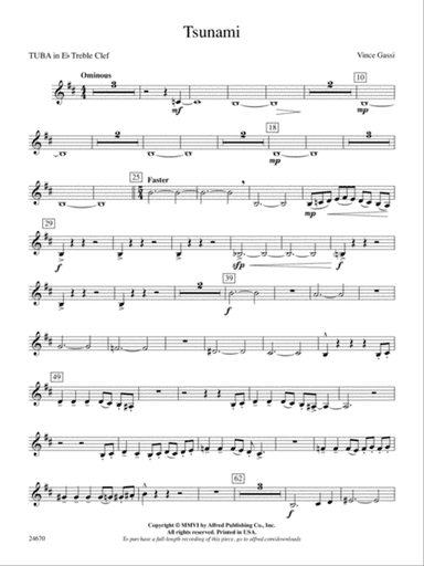 Tsunami: (wp) E-flat Tuba T.C.