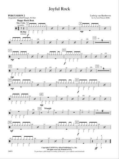 Joyful Rock: 2nd Percussion