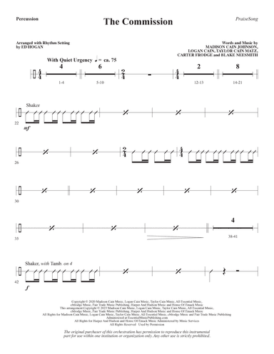 The Commission (arr. Ed Hogan) - Percussion