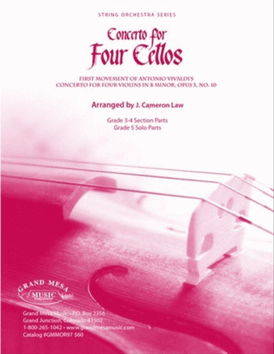 Concerto For Four Cellos So4 Sc/Pts