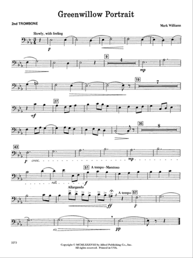 Greenwillow Portrait: 2nd Trombone