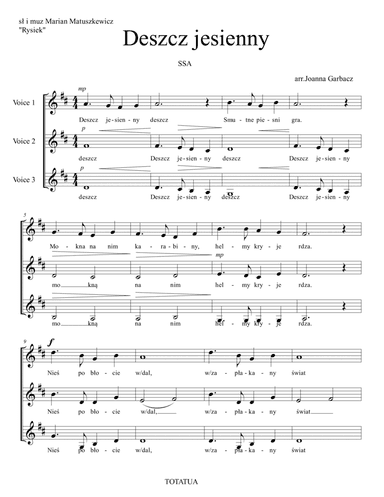 Deszcz jesienny (Polish patriotic song)