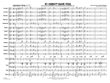 If I Didn't Have You (arr. John Berry) - Conductor Score (Full Score)
