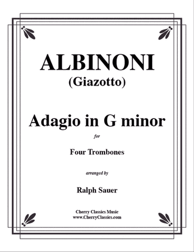Adagio in G minor for Four Trombones