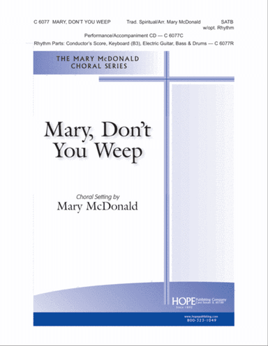 Mary, Don't You Weep-SATB-Digital Download