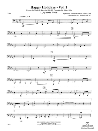 Happy Holidays---Vol. 1: Tuba